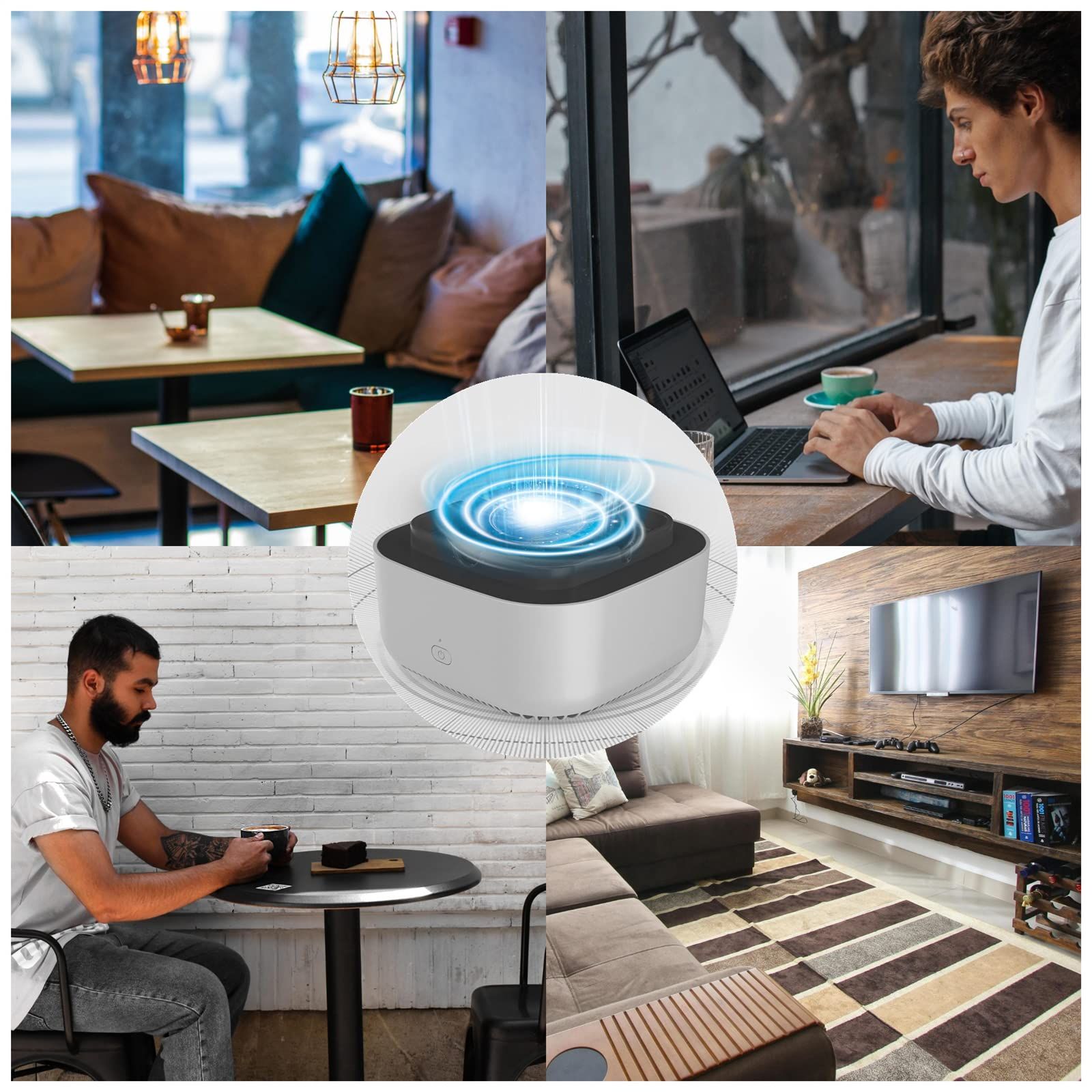 Smokeless cigarette ashtray, indoor home office multifunctional ashtray (rechargeable), air purifier, and smoke removing device โ image 4