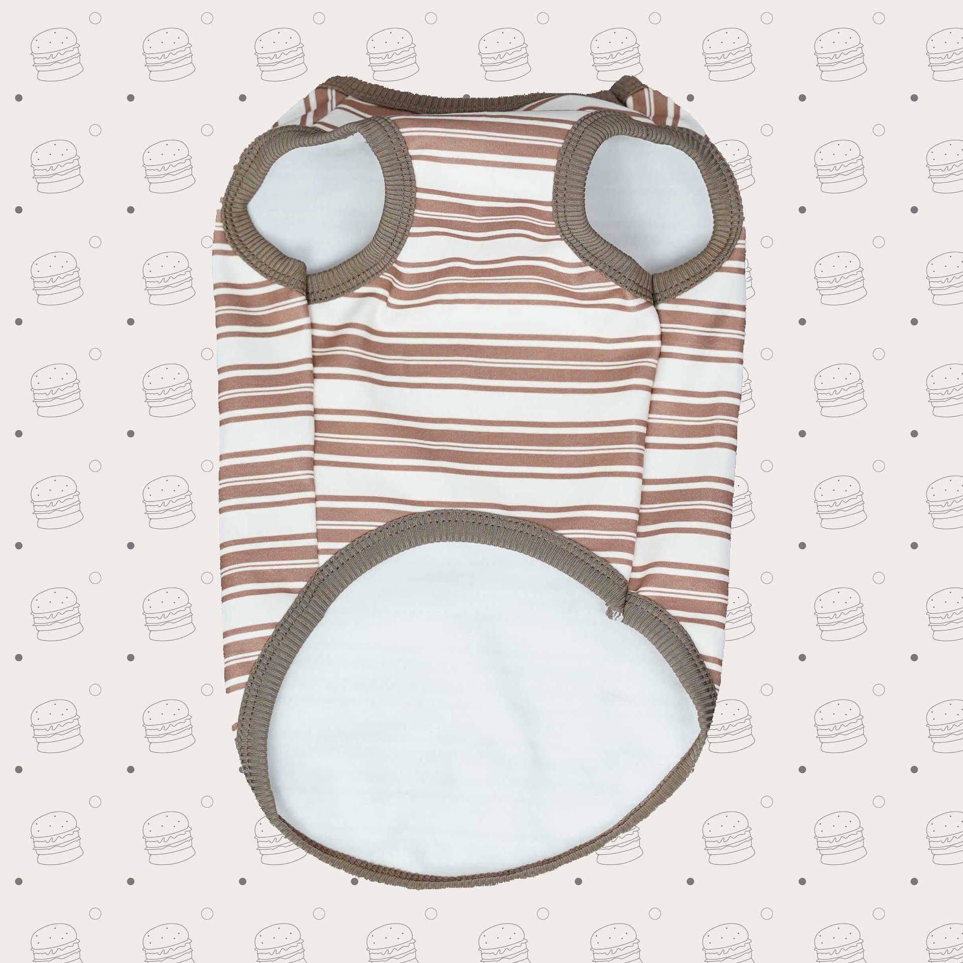 Dog Vest Warm Striped German Velvet Pet Clothes Blue stripes [derong can be worn as a base or outer wear] Xs [recommended 0.5-1.4kg ] — image 6