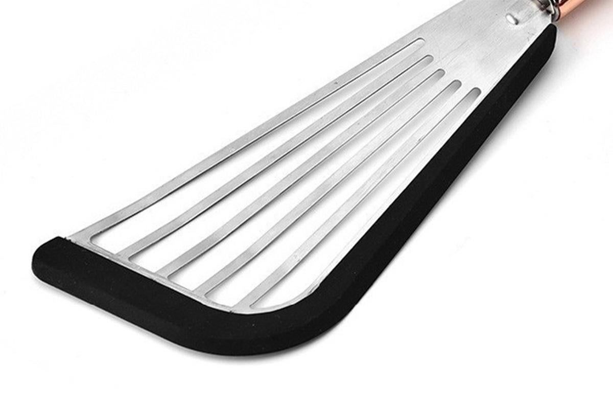 2Pcs Nonstick Cookware Spatula With Silicone Edge Heat Resistant Kitchen Cooking Thin Spatula Flipper β image 6