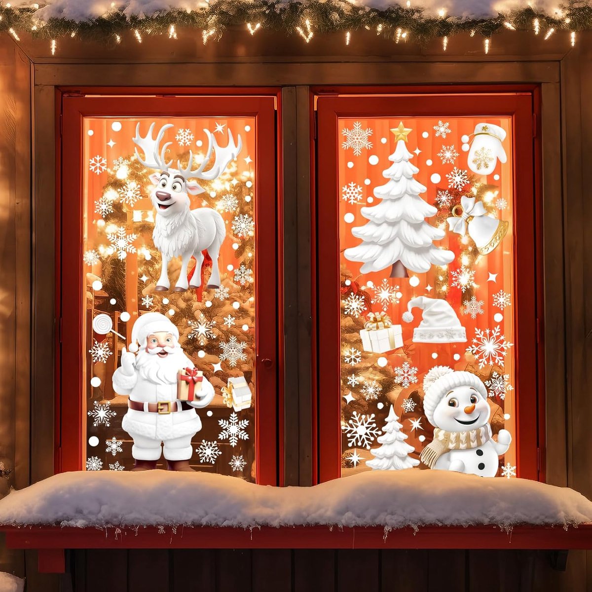 Christmas window stickers - 9 pieces - Window Decoration Stickers - Window Decoration Christmas - Christmas Decoration - Christmas Stickers - Window Stickers — image 3