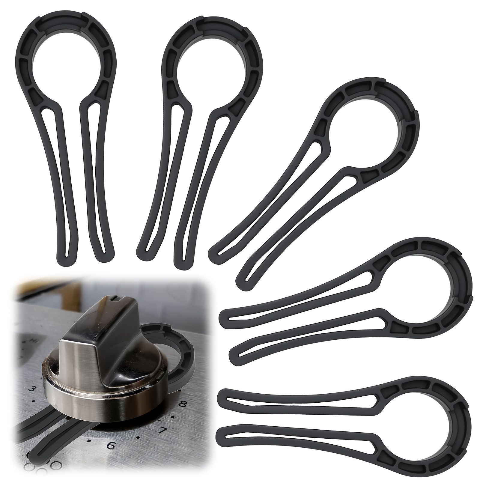 Set of 10 Safety Locks for Gas Stove Knobs, Protective Covers for Stove Knobs, Safety Covers for Oven Knobs 10pcs — image 4