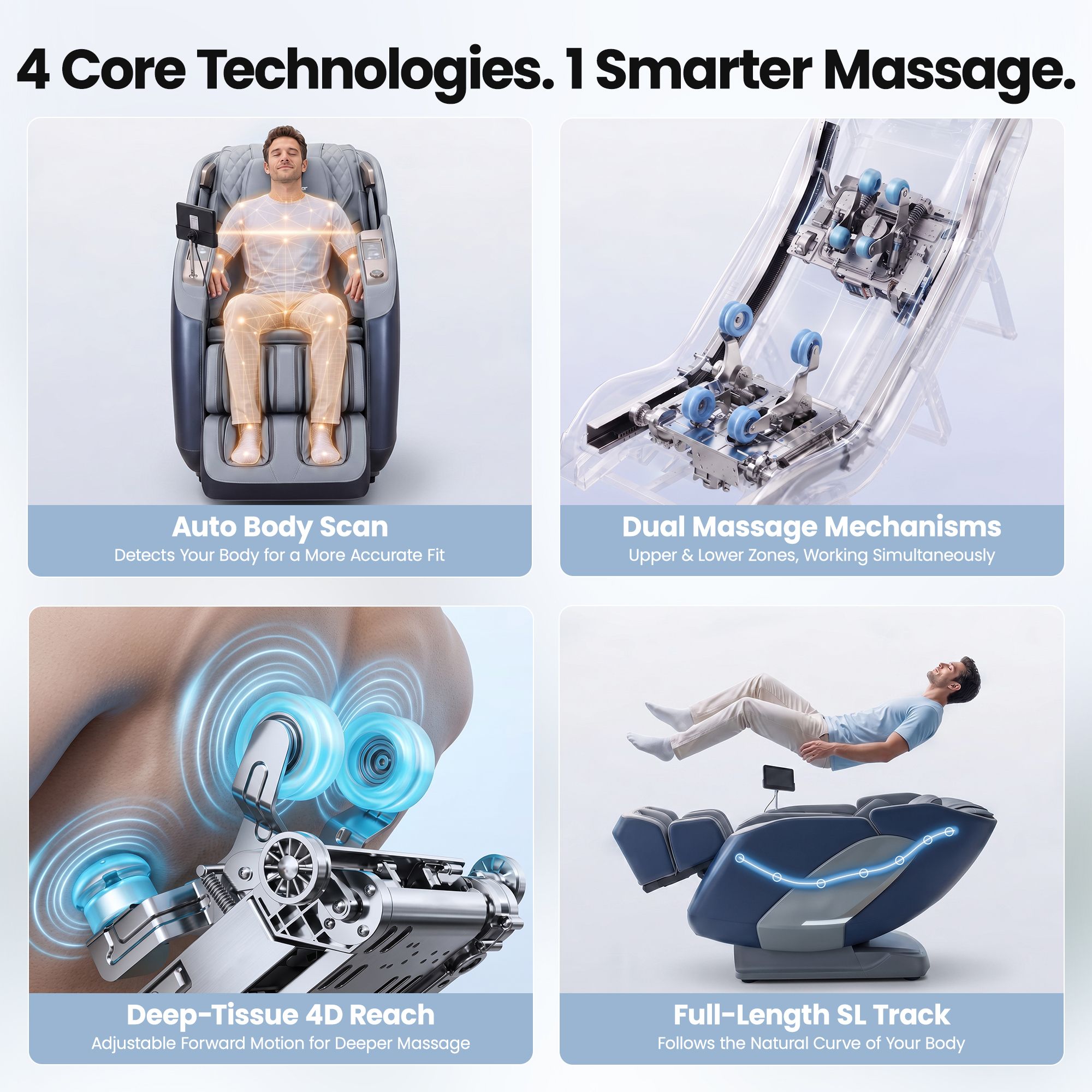Livemor 4D Massage Chair With Heat And Body Scan โ image 3