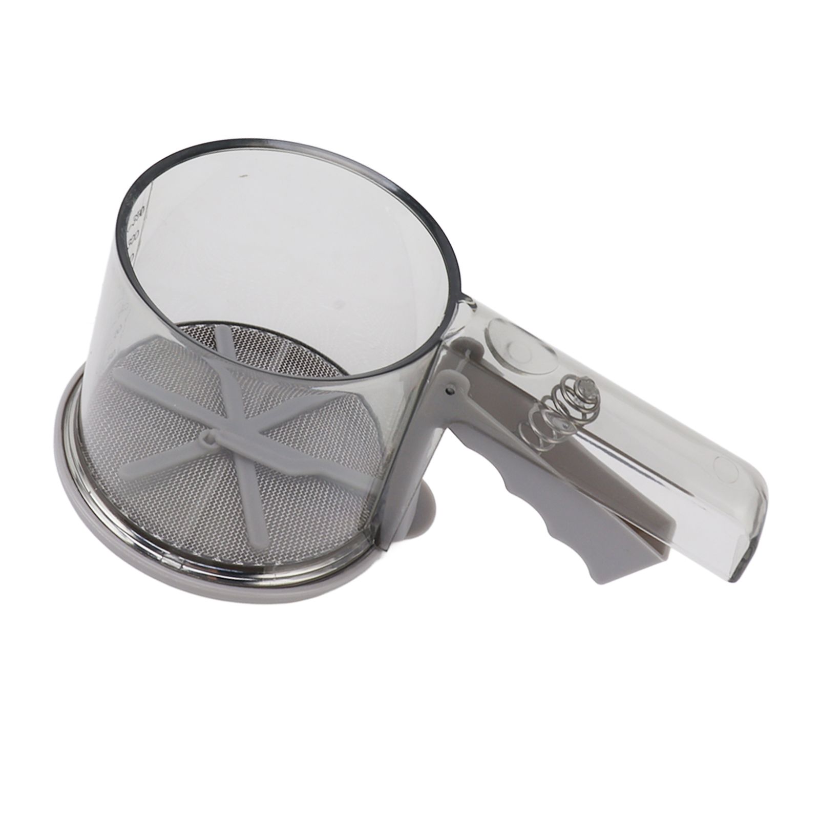 Flour Sifter Sieve PP Transparent Adjustable Fine Mesh One Hand Operation Powder Sifter Sieve for Kitchen Baking Single Layer โ image 4