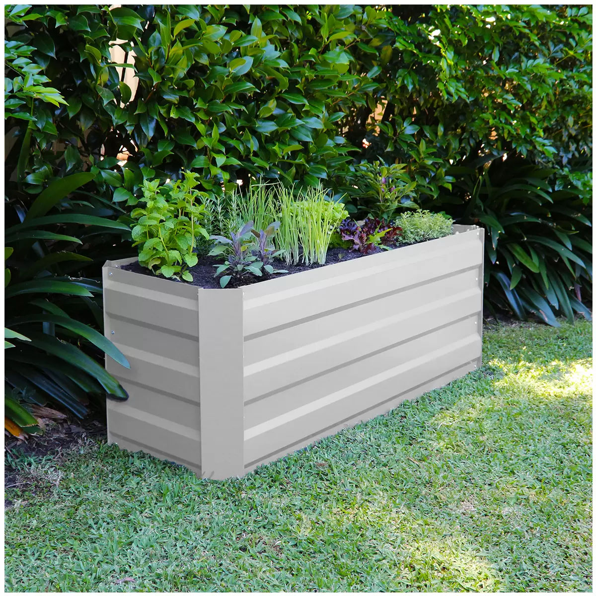 Slimline Garden Bed 120 × 45 × 45cm White — image 2