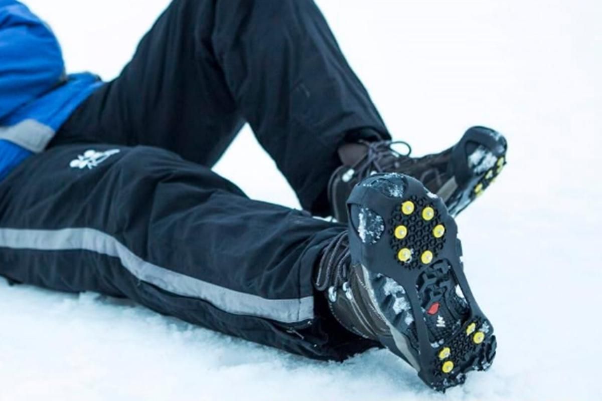 Ice Cleats Crampons Snow Shoe Spikes Grips Anti-Slip for Shoes Boots -L โ image 3
