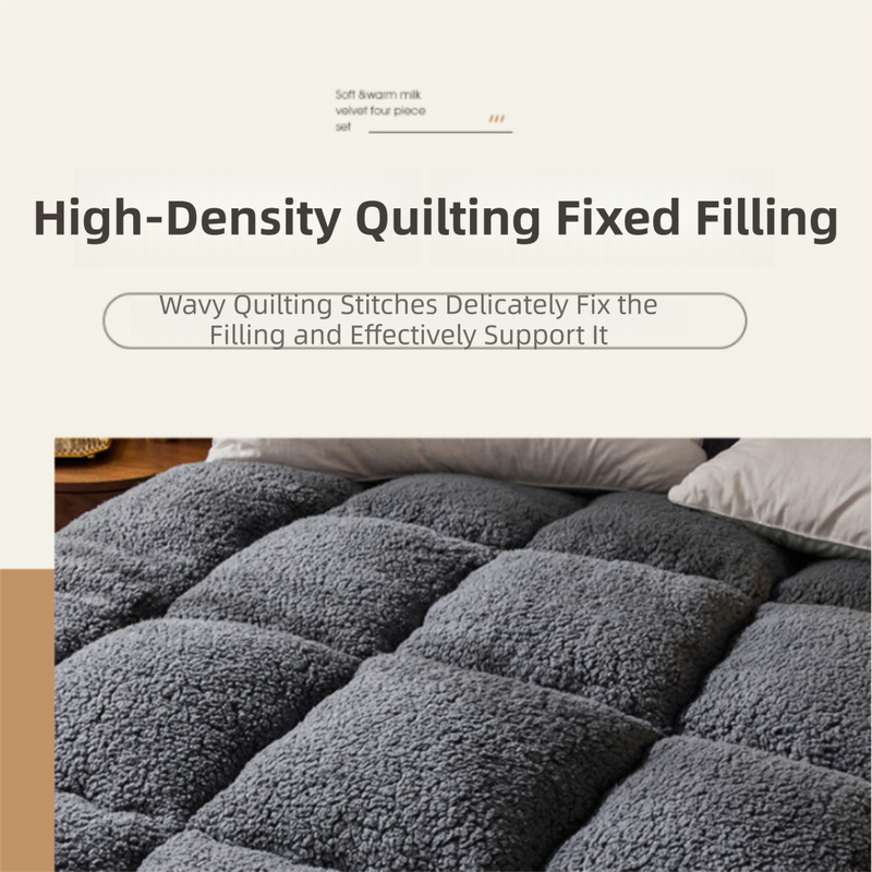 Superior Insulation Khaki Dual-Sided Pet Sleeping Mat(120X60CM) for Dogs & Cats - 3D Thickened Support & Durable Wavy Quilting, Reversible Lamb Velvet & — image 5