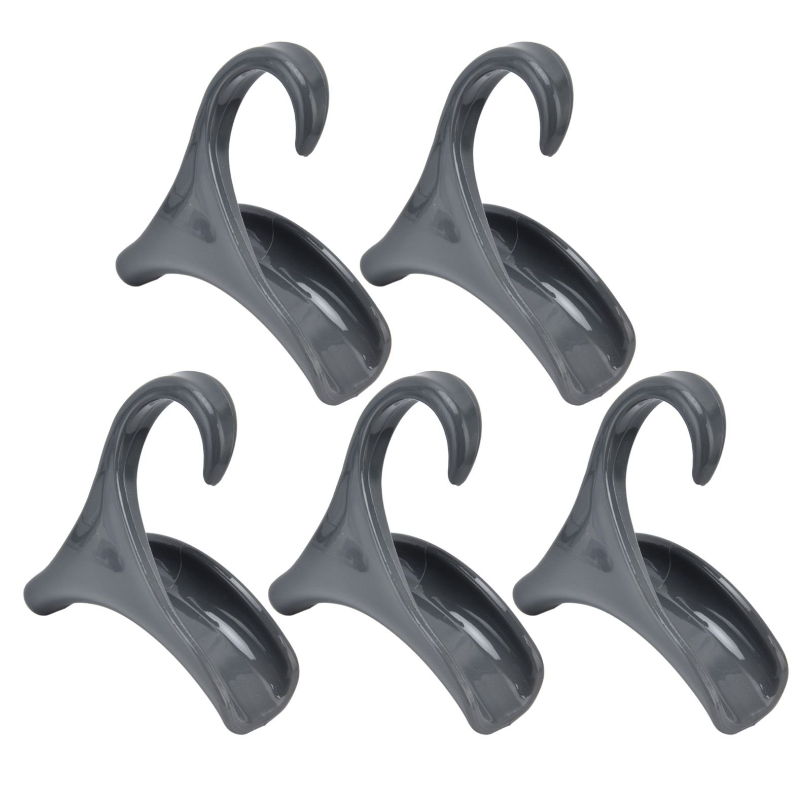 5Pcs Purse Door Hanger Bag Arc Closet Hanger Hook for Satchel Coat Haversack Belt StorageGrey — image 3