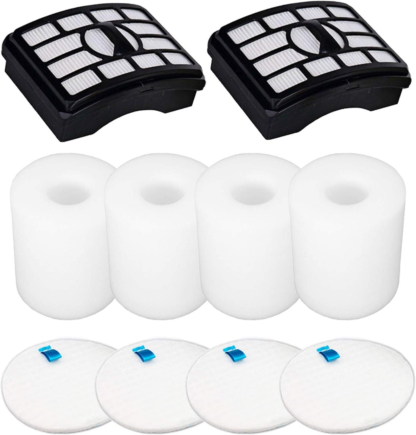 Vacuum Filters Replacement for Shark Rotator Professional Lift-Away NV500 NV501 NV502 NV503 NV505 NV510 NV520 NV552 ZU780 ZU782 ZU785 UV560, 2 Post Filters +4