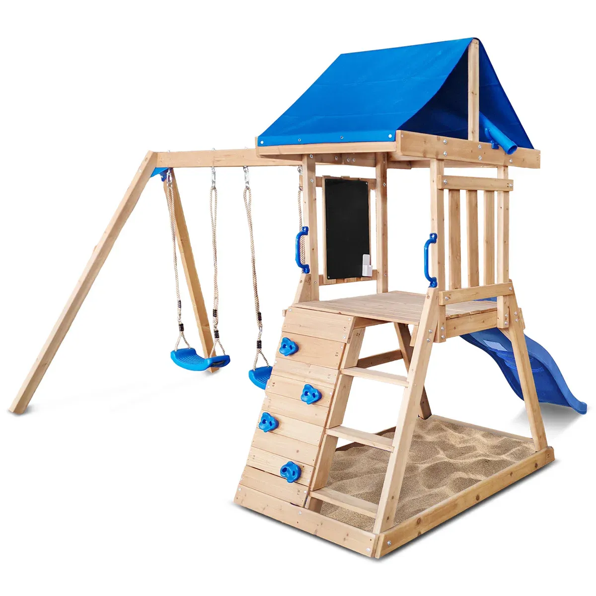 Lifespan Kids Hazelbrook Swing Set & Play Centre with 1.8m Slide (Blue) โ image 3