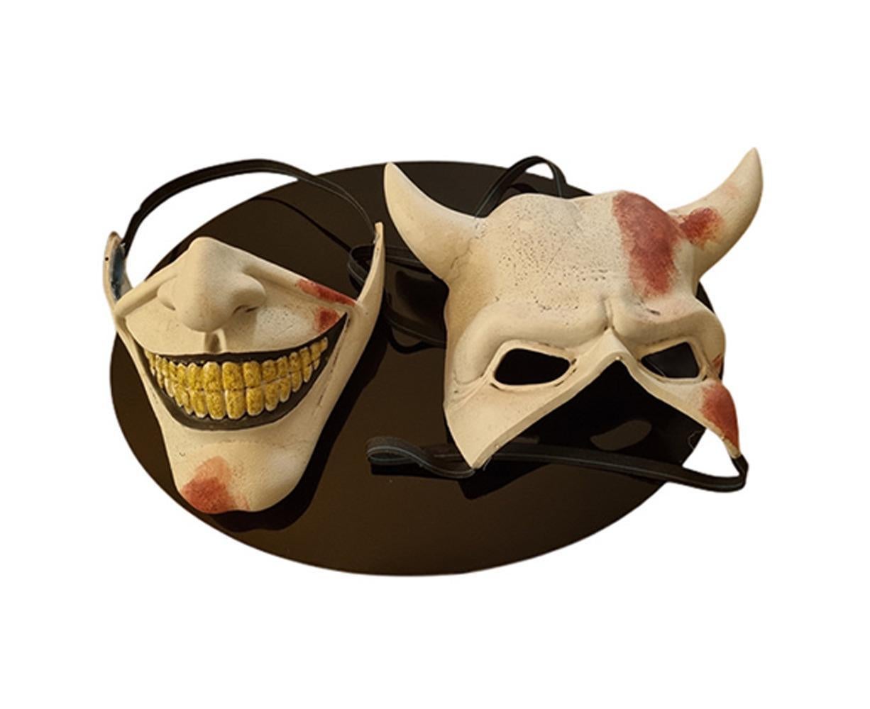 Unisex Halloween Scary Mask Costume The Grabber Mask Horror Movie Cosplay Masquerade - White โ image 2