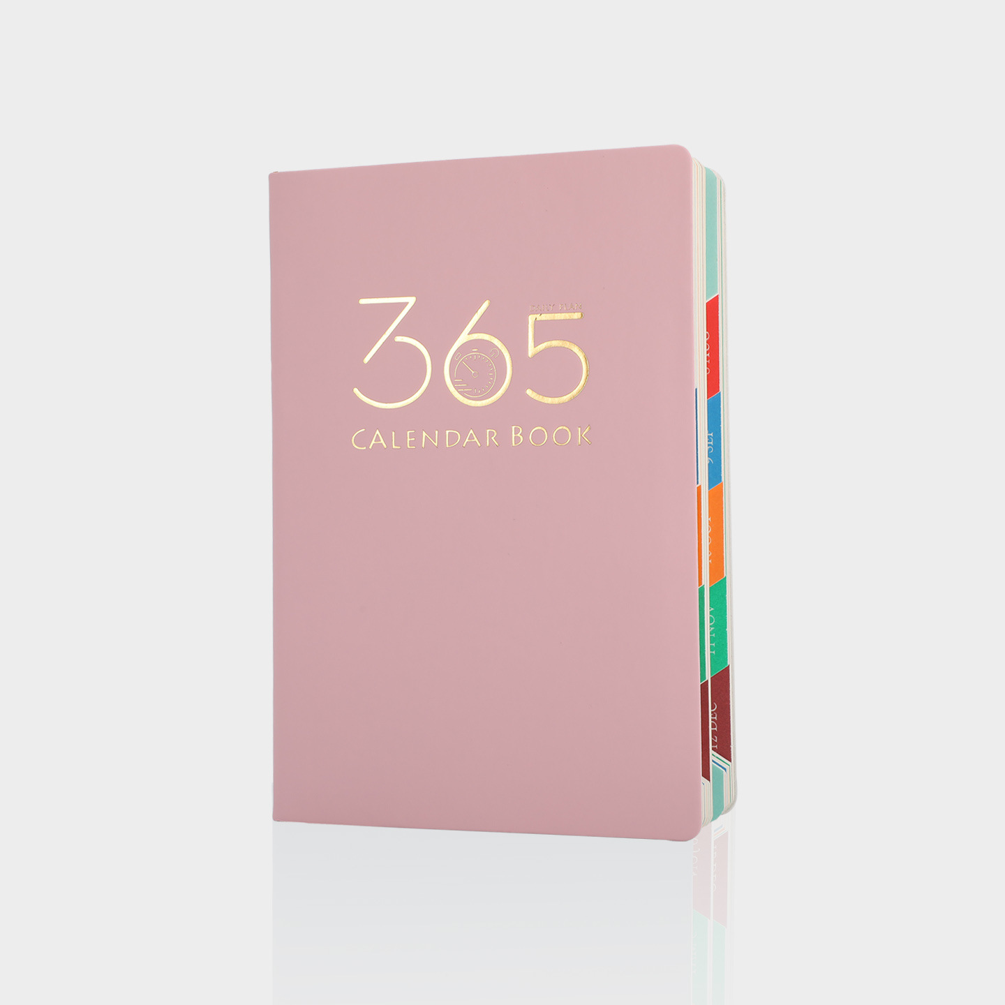 Pink 2026 Daily Planner & 365 Days Calendar Book | Professional Time Management Organizer | Work Efficiency Handbook 190x160mm