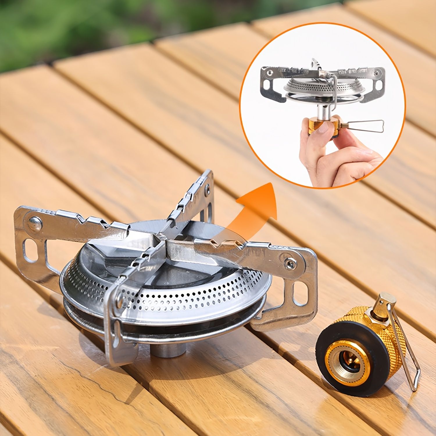 Portable Lightweight Camping Stove for Isobutane Fuel, Mini Outdoor Gas Stove for Backpacking Hiking BBQ Picnic Cooking, Compact Camping Burner โ image 4