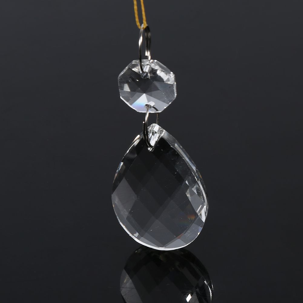 10Pcs Clear Glass Crystal Prisms Chandelier Pendant Light Lamp Part Drops DIY Accessories โ image 3