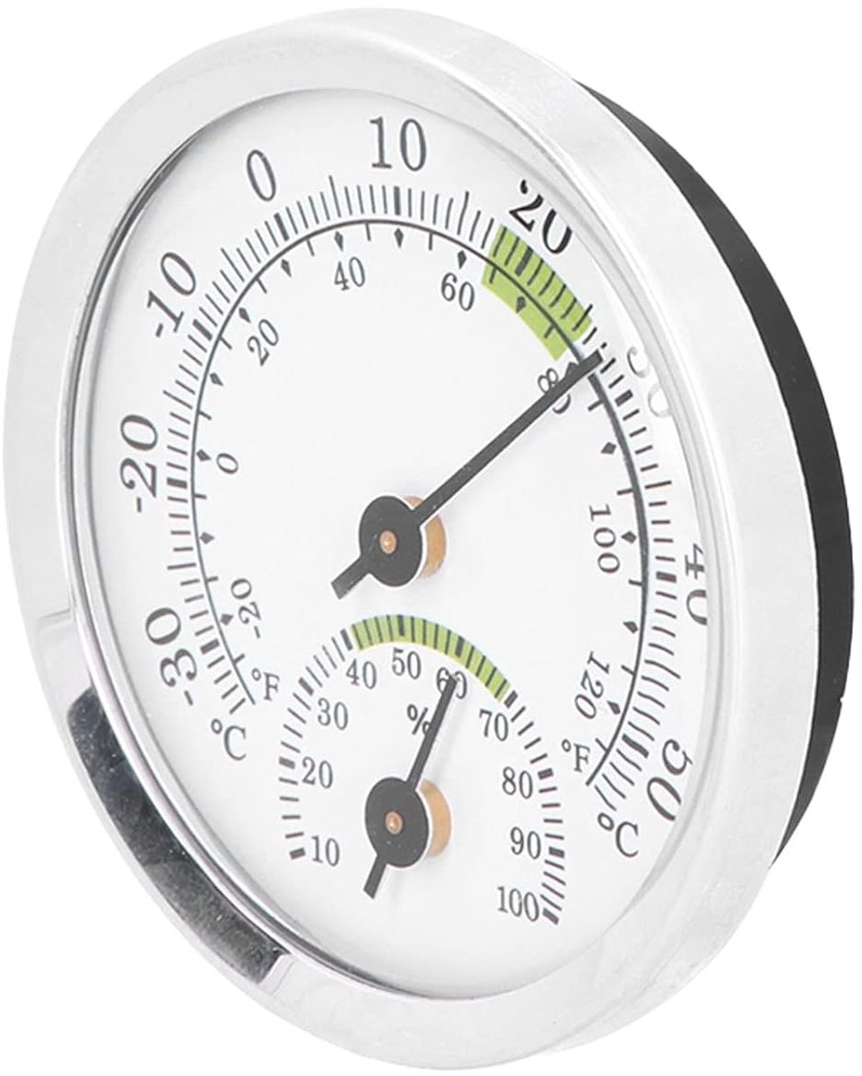 Dial Thermometer-Hygrometer Mini -30~50℃ - For Refrigerator & Cigar Box — image 3