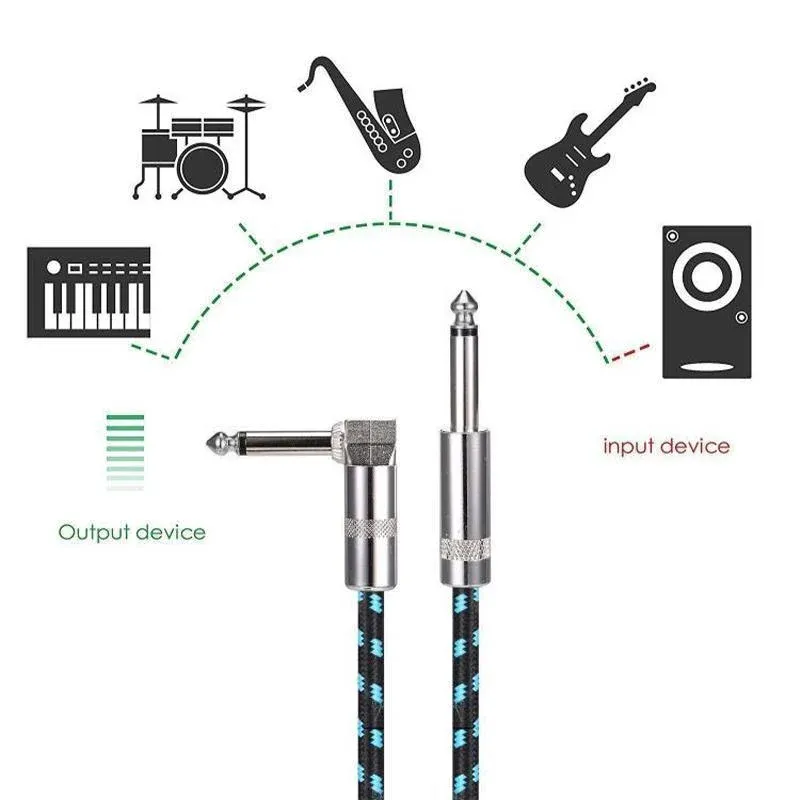 3M Guitar Amp Cable 6.35mm Mono Jack to Jack Lead for Electric Instruments - 3M Black Cable โ image 5