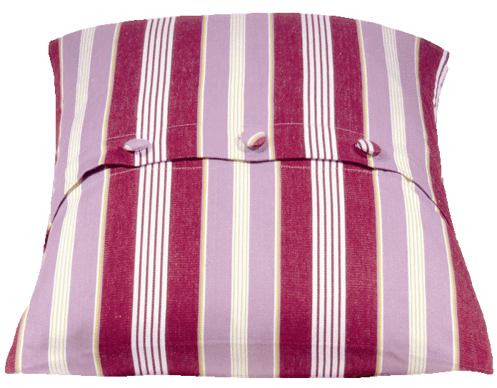 Coste Fuchsia 50 × 50cm Striped Cushion Cover