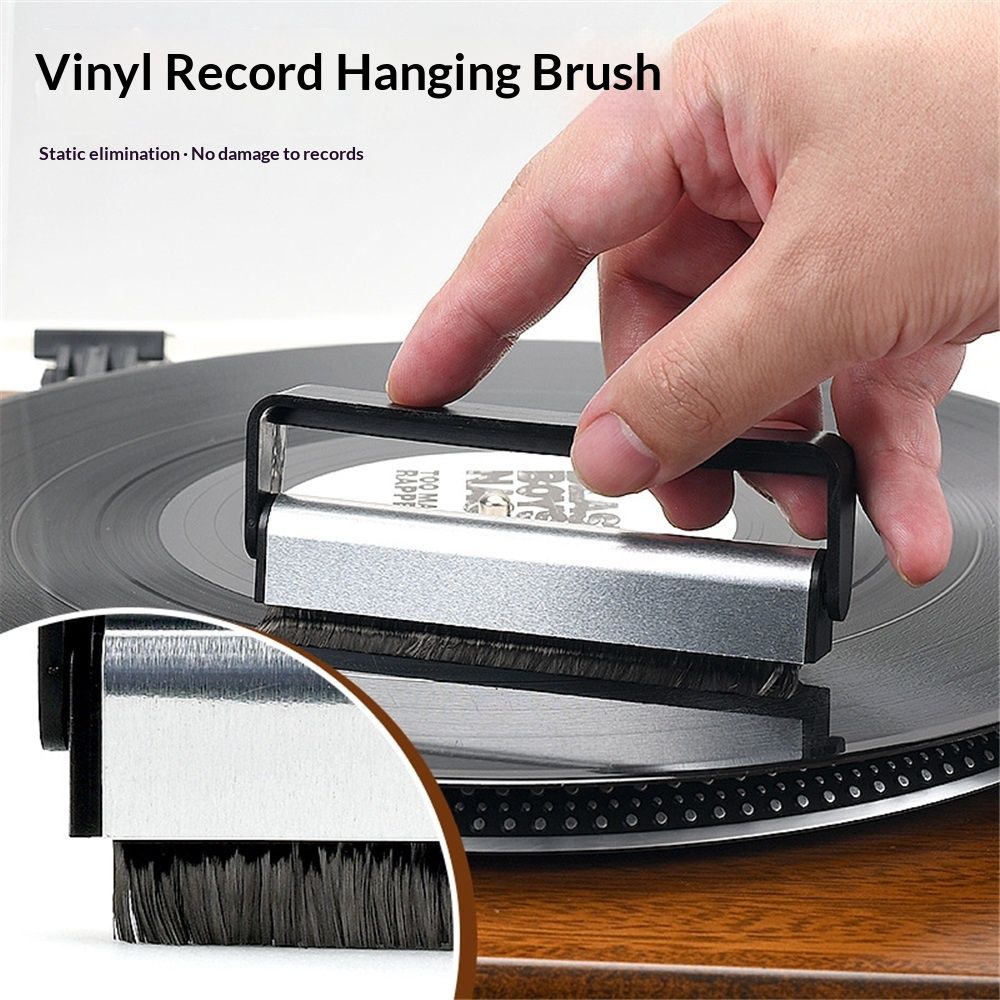 Vinyl Record & Stylus Cleaning Kit with 2-in-1 Anti-Static Carbon Fiber & Soft Velvet LP Brush and Stylus Brush (VB52) — image 5