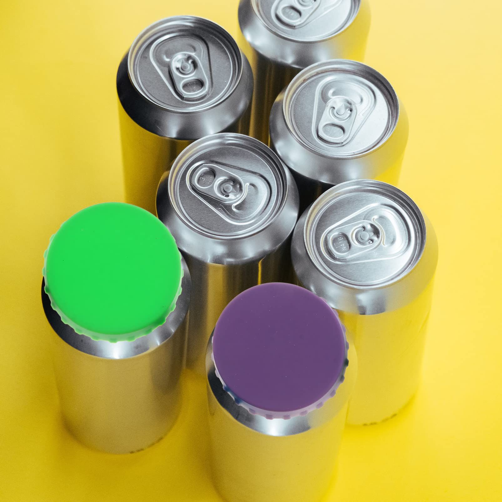 6pcs Silicone Can Cover Can Covers Standard Beverage Can Covers Beverage Can Lids Soda Lid Protectors — image 2