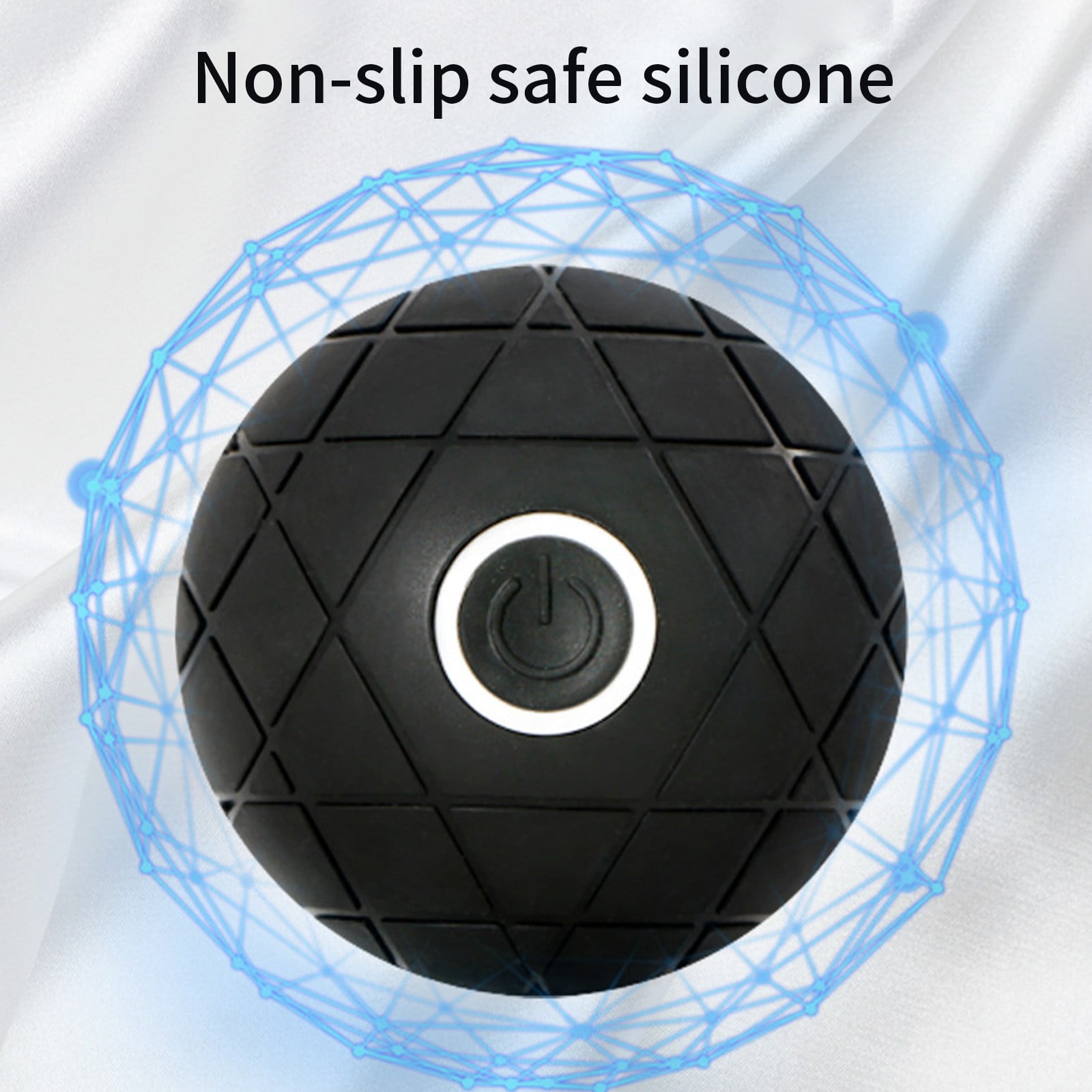USB Rechargeable Vibration Massage Ball, 3 Vibration Modes, Fitness Yoga Fascia Ball for Muscle Recovery โ image 4