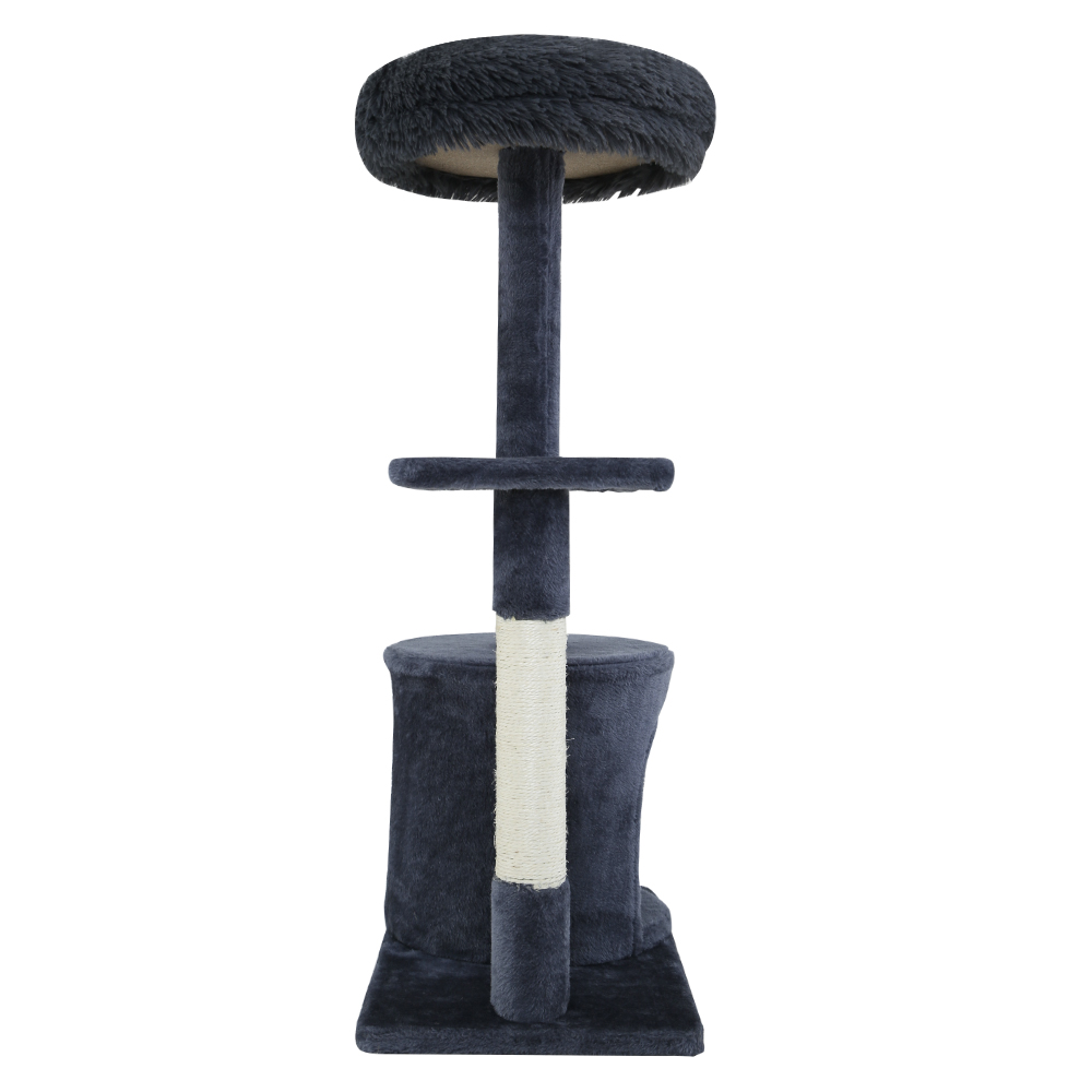 i.Pet Cat Tree 94cm Scratching Post Tower Scratcher Condo House Wood Trees Grey โ image 4