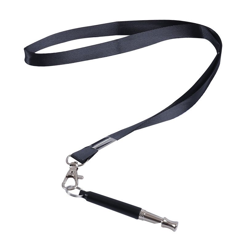 Adjustable ultrasonic silent dog whistle with lanyard, professional dog recall training whistle controls neighboring dogs