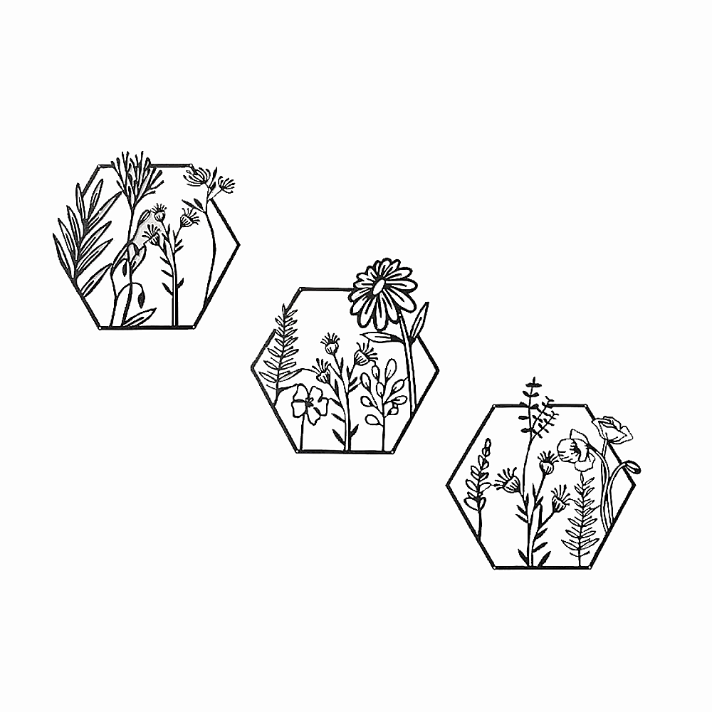 3pc Metal Art Wall Decor — image 2