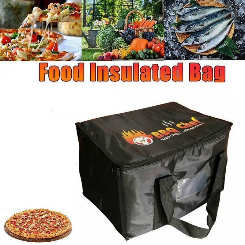 Insulated Food Delivery Bag Thermal Pizza Takeaway Cooler Storage 16L 28L 50L - 16L-28x19x20cm — image 4