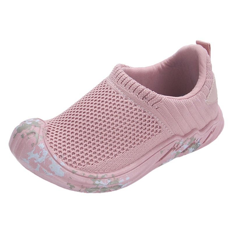 Kids Breathable Fly Woven Running Shoes Pink 29 yards inside length 18CM — image 2