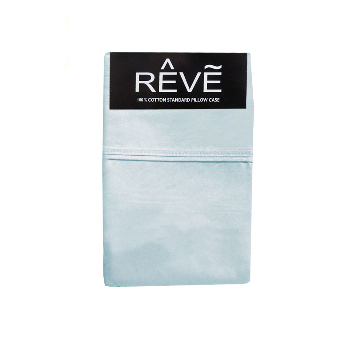 Pair of Reve 100% Cotton Standard Pillowcases 48 × 74 cm Solid Light Blue