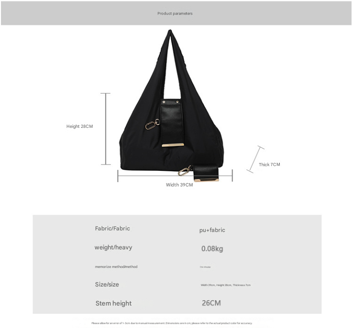 Navy blue Foldable Tote Bag with Built-In Storage Pouch – Compact Reusable Shopping Bag That Packs into Itself, Ideal for Daily Carry and Eco-Friendly Use — image 4