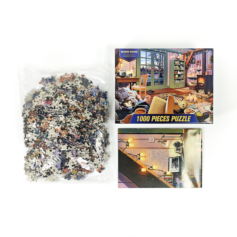 2 PCS 1000 Piece Jigsaw Puzzle for Adults - Animal & Landscape Art Design, Stress Relief Brain Game - Premium Quality Paper Puzzle for Teens Adults Ages 14+ โ image 5