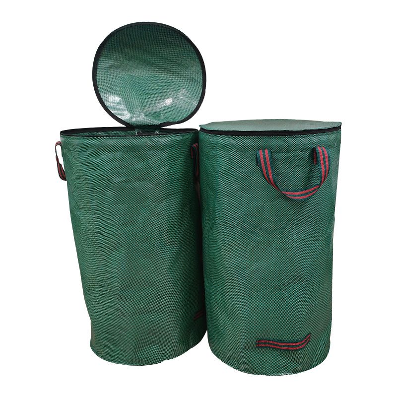Reusable Yard Waste Bags Lawn And Leaf Bags 3 Pack, Heavy Duty Garden Bags With Gardening Gloves, Standable Garden Waste Bag With 4 Handles(45*38cm) — image 4