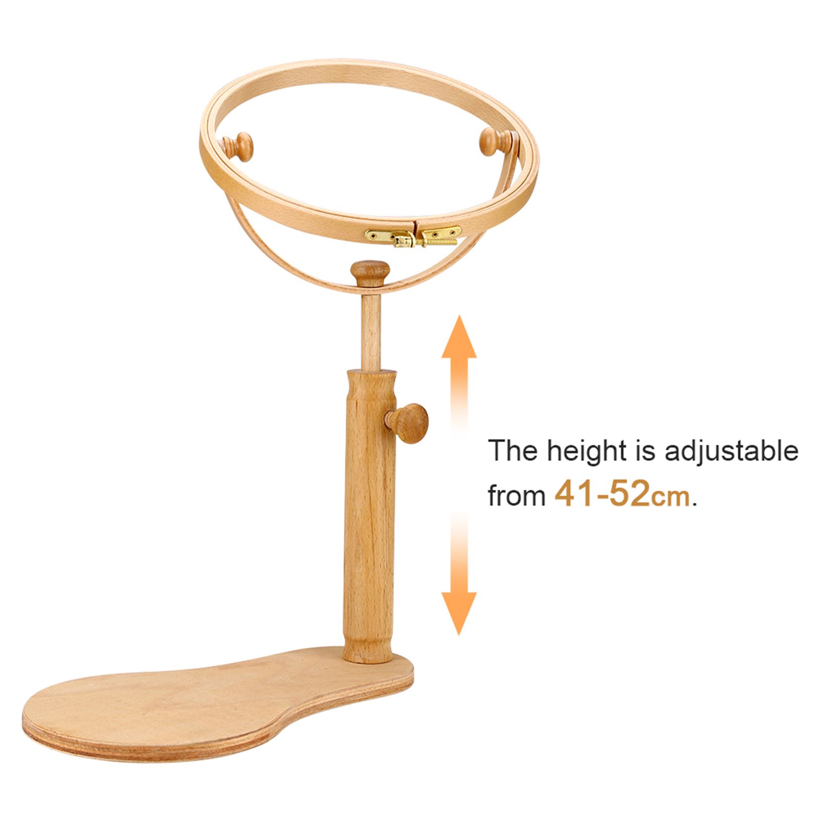 Embroidery Stand Hoop Wood Embroidery & Cross Stitch Hoop Ring Frame Adjustable Sewing Tools S — image 6