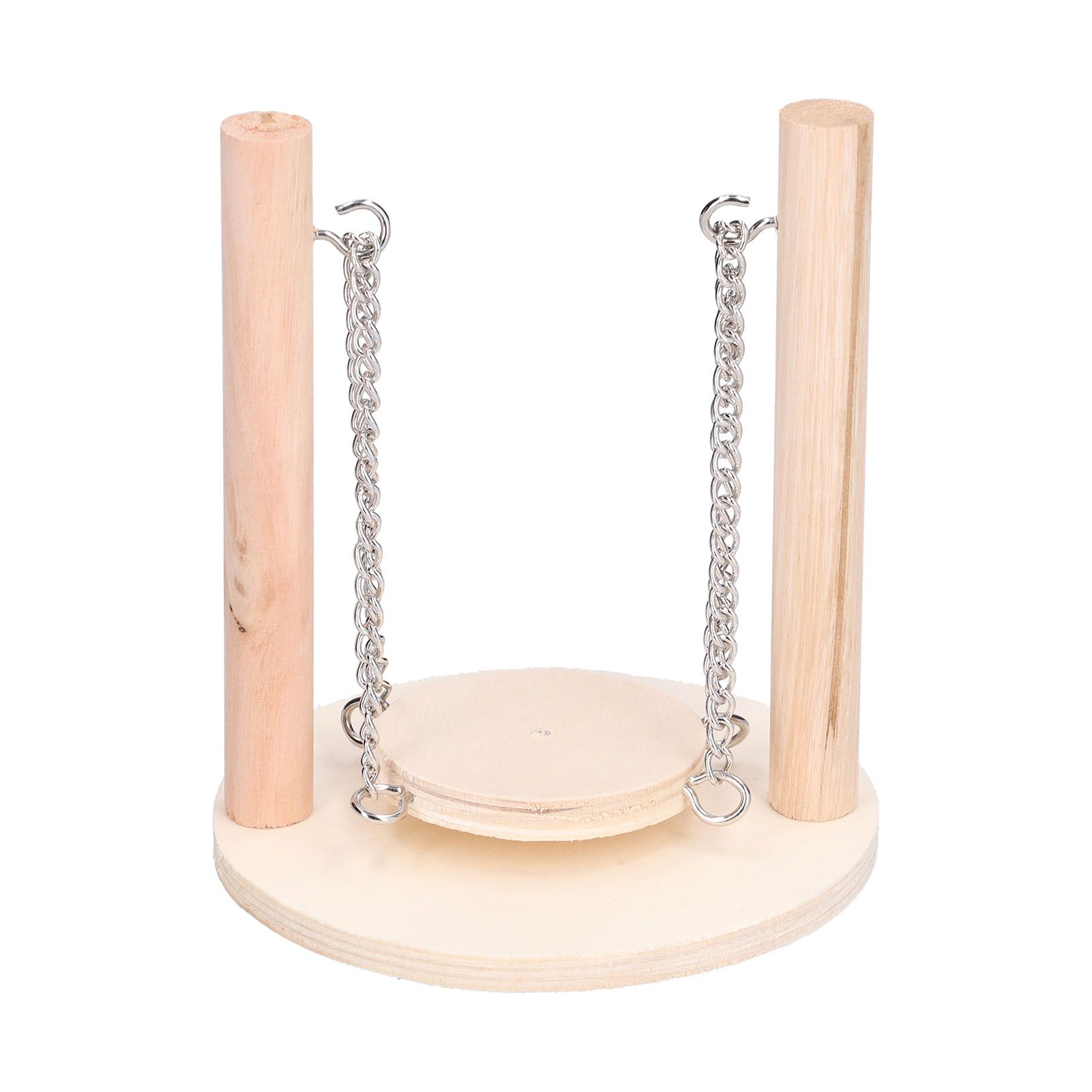 Parrots Swing Toy Wooden Birds Perch Stand Birds Toy for Hamster Small Animal Supplies โ image 2