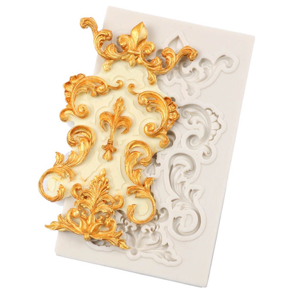 Lace Flower Border Mould Vintage Fondant Mold Silicone Cake Decorating Mould โ image 2
