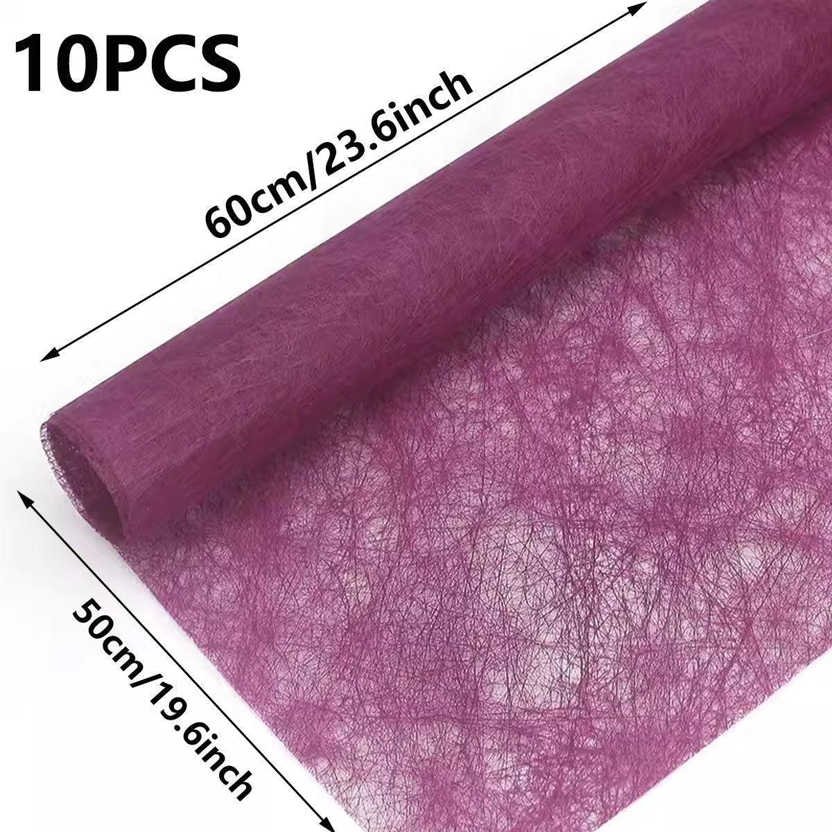 10pcs High Quality Flower Wrapping Paper DIY Bouquet Gift Wrap Floral Supplies - Coffee — image 3