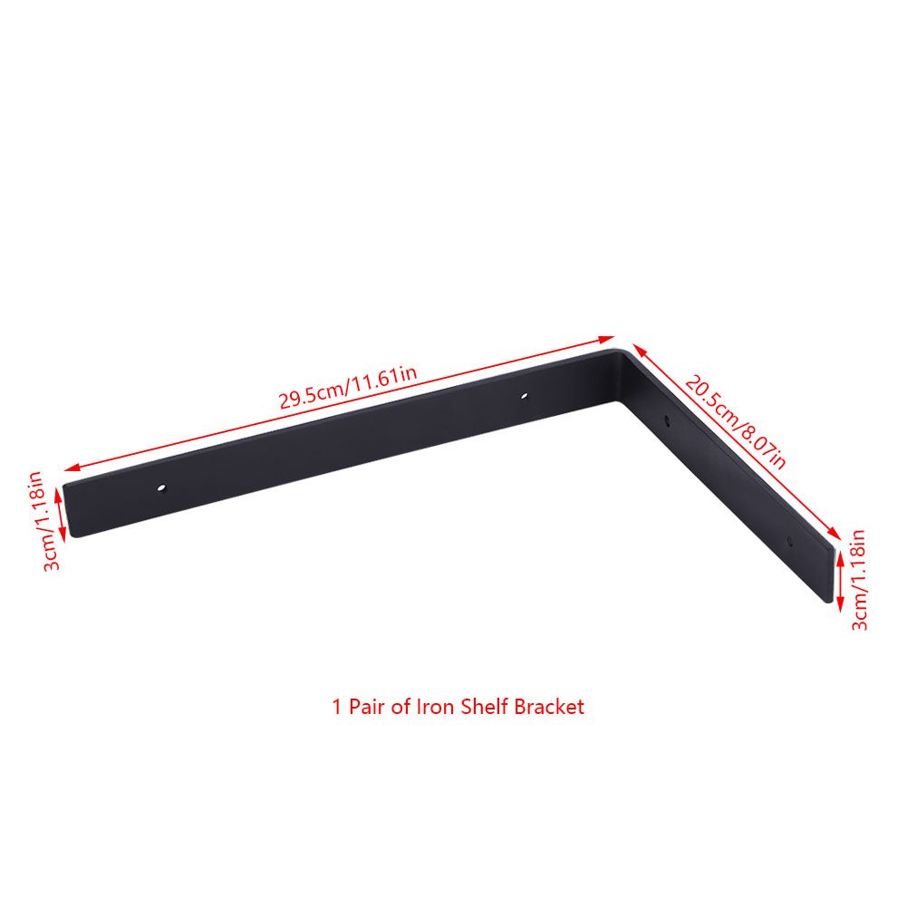 1 Pair Iron Heavy Duty Shelf Wall Brackets for Wooden Storage Organizer Shelves DIY Home Decor โ image 5