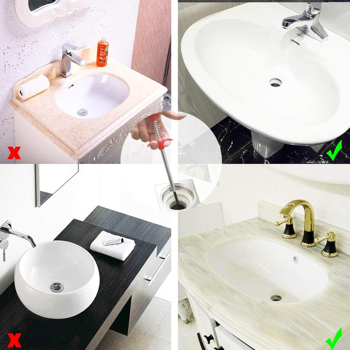 Plumbing Grabber Sink Grabber Flexible Claw Pickup Tool for Litter Pick, Drains, Home Sink, Toilet & Clean Dryer Vents (24inch) — image 5