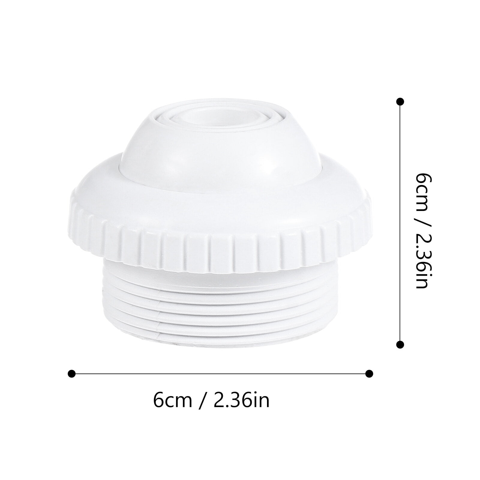 1Pack Nozzle for Pool Aerator and Spa Usage in White PVC 2.4x2.4x1.6in โ image 4