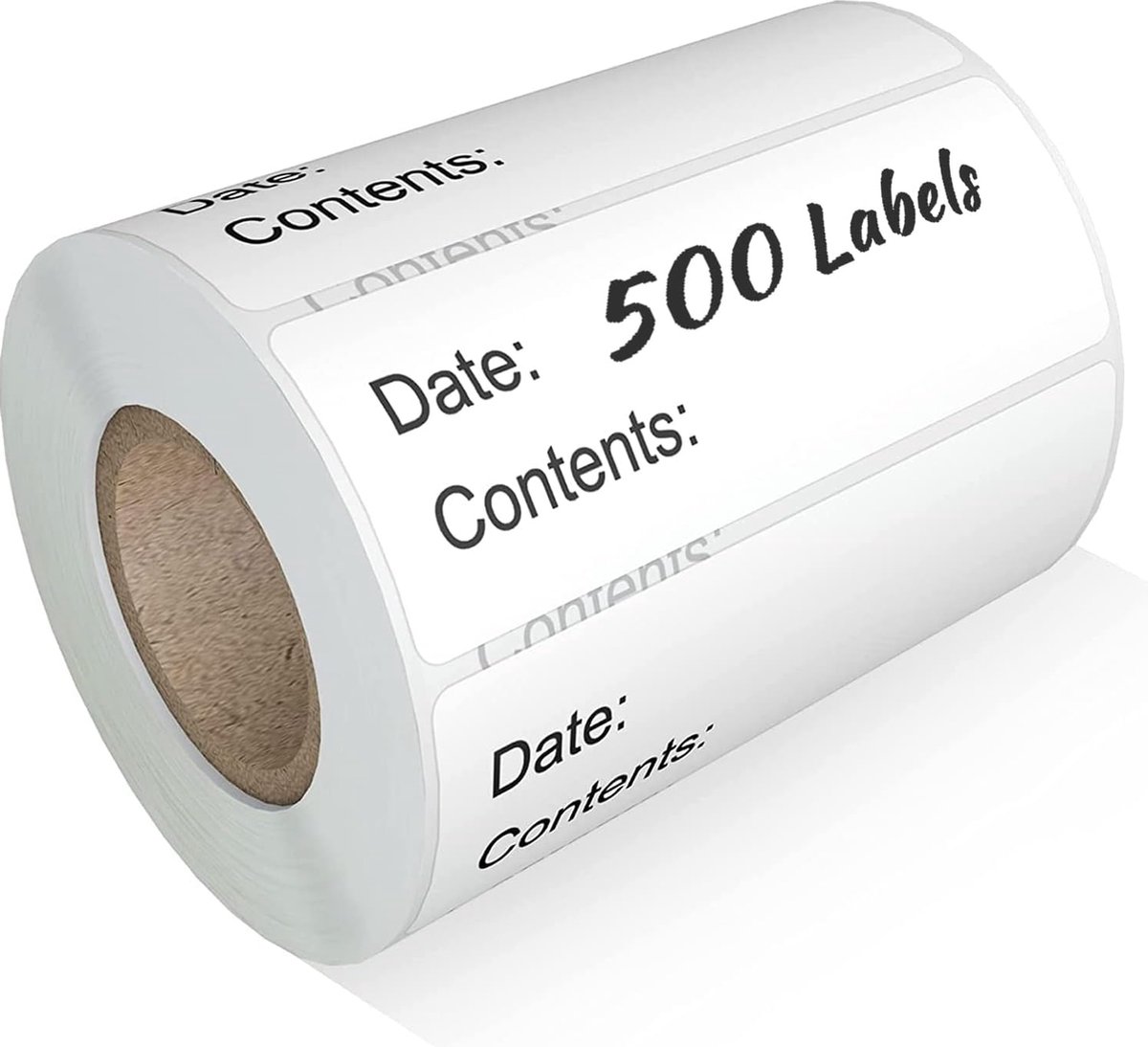 500 Pieces - Freezer Labels - Freezer Stickers - Food Labels - Best Before Labels - 2.5*5cm - Writable - For Containers, Boxes, Bags