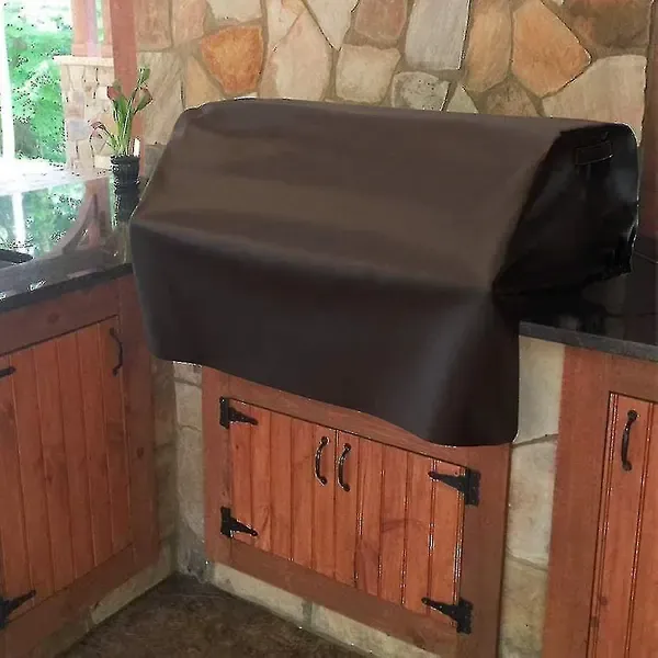 420D Oxford Built-In Grill Cover, Water and Tear Resistant Protection for Outdoor Gas Grill Heads, Fits 81-94 cm Grills, Black — image 3