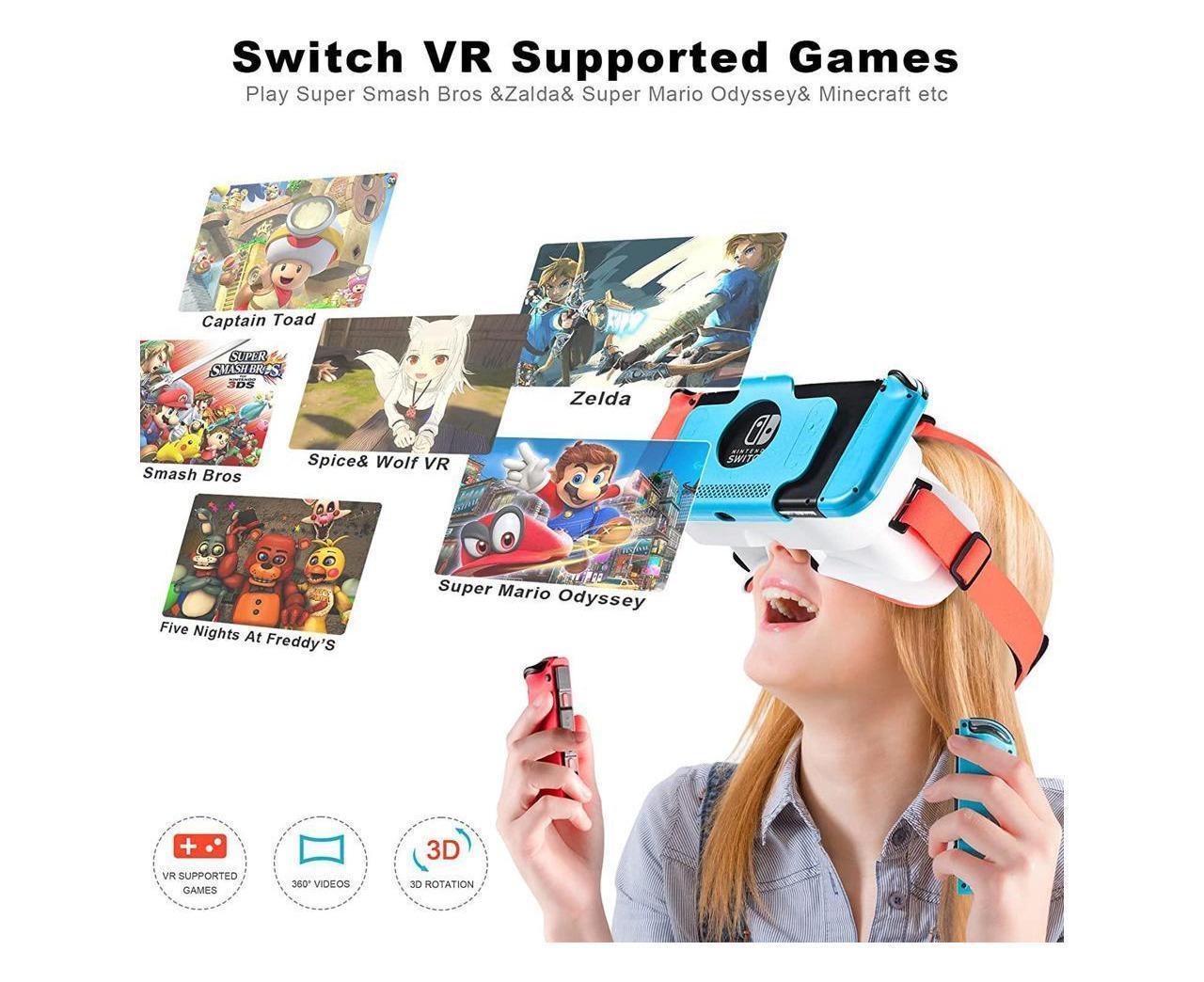 VR Headset for Nintendo Switch / Switch OLED /Nintendo Switch 3D VR (Virtual Reality) Glasses, Switch VR Labo Goggles Headset for Nintendo Switch — image 4
