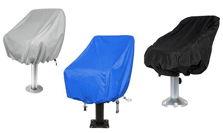 Waterproof Blue Large Boat Captain Seat Cover — image 3