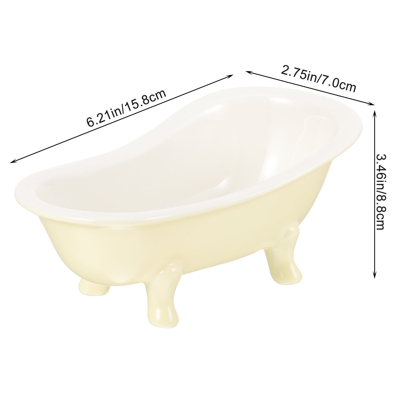 Worgeous Ceramic Flowerpot Bathtub Succulent Planter Cactus Planting Pots Indoor โ image 2