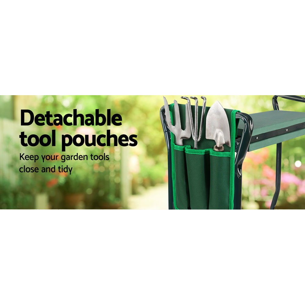 Gardeon Garden Kneeler 3-in-1 Padded Seat Stool Outdoor Bench Knee Pad Foldable โ image 5