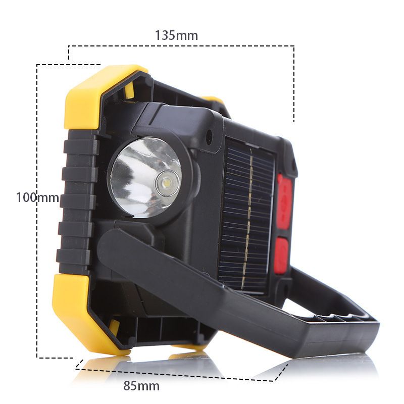 Strong Light Cob Searchlight Abs Outdoor Portable Flashlight Emergency Solar USB Charging Floodlight โ image 4