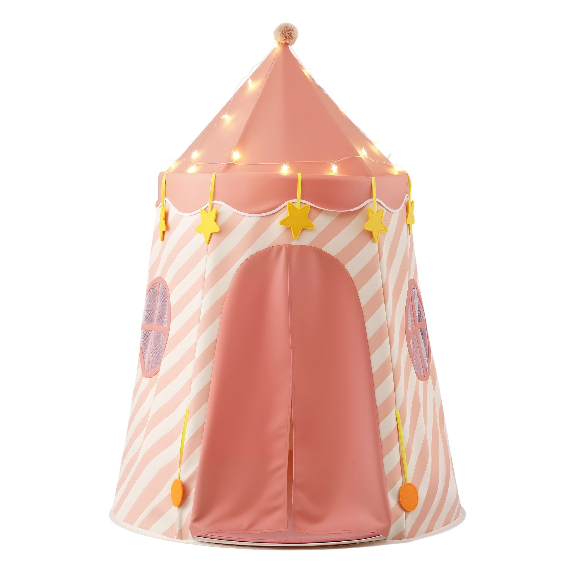 Keezi Kids Play Tent with Star Lights and Window Carry Bag 116cmx153cm Playhouse — image 3
