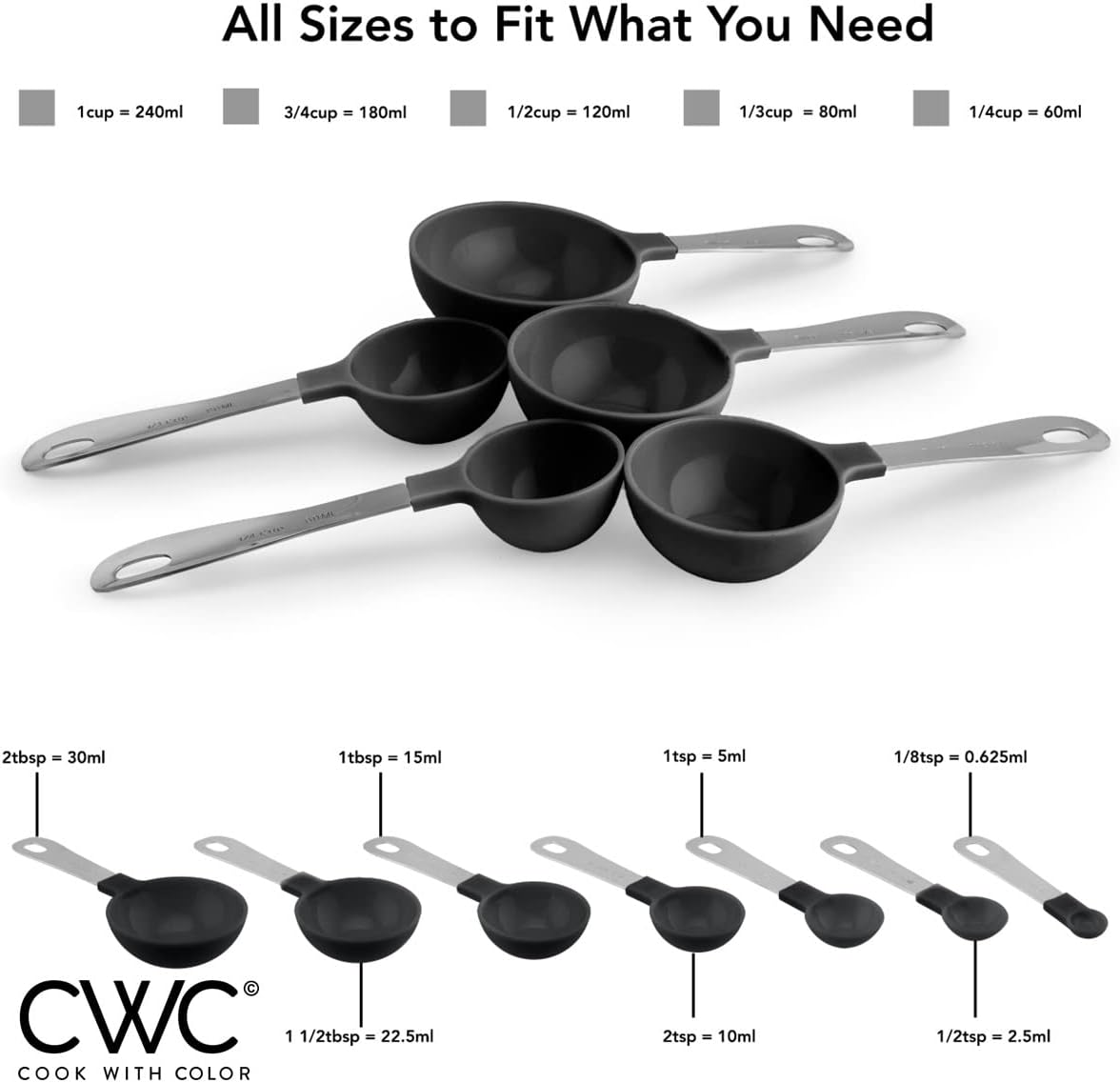 Measuring Cups Set and Measuring Spoon Set — image 3