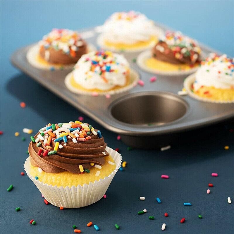 Patty Pans Muffin Cases Choc 600/Pk Cake Boards Cupcake Liners Boxes Baking Cups - 600PCS-2.5CM — image 5