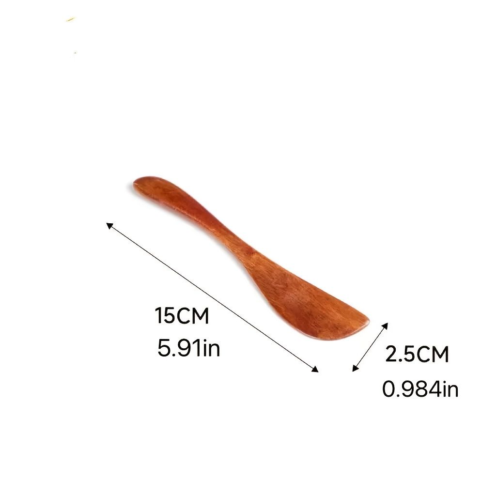 4pcs Butter Knife, 5.9 Inch Wooden Jam Spreader Mini Butter Spreaders Knife Kitchen Restaurant Spreader Condiment Knives for Jelly Sandwich Cheese β image 5